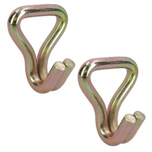 2x Correa de trinquete Gancho de anclaje Anillo de amarre Coche Transportador Enlace Resistente - Imagen 1 de 1