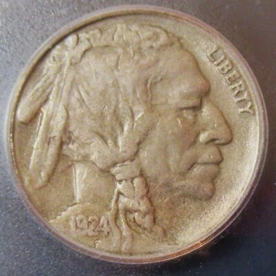 1924-S Buffalo Nickel 5C. ICG VF25 - Image 1 of 4