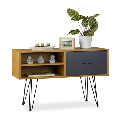 Sideboard Beistellschrank Konsolentisch Anrichte 100 cm Retro Design Vintage - Bild 1 von 4