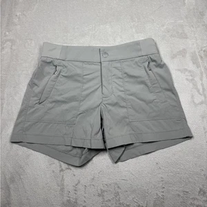 Athleta Women’s Trekkie Outdoor Hiking Grey Athletic Zip Pocket Shorts Size 0 - Picture 1 of 16