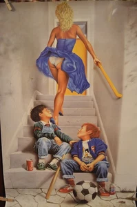 Vintage Cheeky 1986 Naughty Boy Poster, Athena 23,5 x 35" - Bild 1 von 8