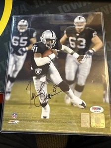 PSA/DNA TIM BROWN AUTOGRAPH 8x10 PICTURE/PHOTO. Football - Picture 1 of 5