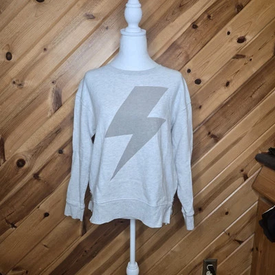 SUNDRY Anthropologie Lightening Bolt Crew Neck Sweatshirt Size 1 (Small) - Image 1 of 4