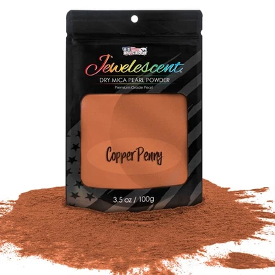 Copper Penny Mica Pearl Powder 3.5oz Cosmetic Grade Resin Soap Slime Makeup Art - Image 1 of 4