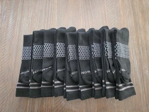 Bombas Socks Unisex Crew Size EXTRA LARGE (Men's 11-15)  9 Pairs - Picture 1 of 3