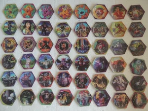 POWER RANGERS POGS TAZOS SET OF 48 LENTICULAR MOTION 1995 SABAN CHILE RELEASE - Picture 1 of 6