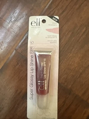 New  e.l.f SUPER GLOSSY LIP SHINE 2825 Strawberry New - Image 1 of 4