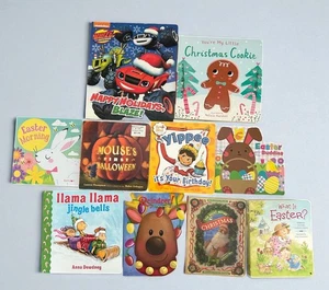 Menge 10 Brett Bücher für Kinder Kleinkinder Urlaub Thema Vorschule Kita - Bild 1 von 6