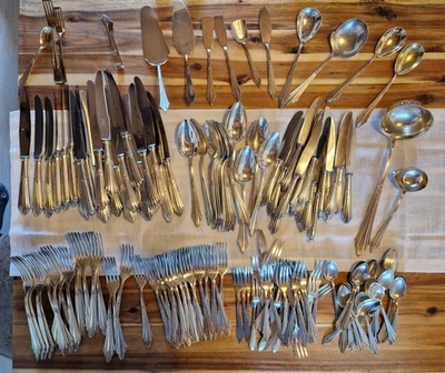 Riesiges. schönes, altes Besteck,  WMF Fächermuster  90 Silber 7,47kg  Fächer  - Bild 1 von 4