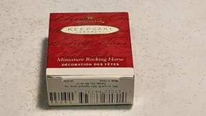 Hallmark Keepsake Miniature Ornament Rocking Horse 2001 Christmas Pony - Picture 1 of 4