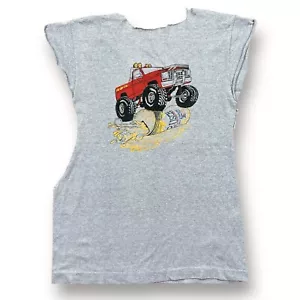 Vintage 80s Busch Beer Chevy Monster Truck T-Shirt Men’s Size Medium USA Made - Picture 1 of 5