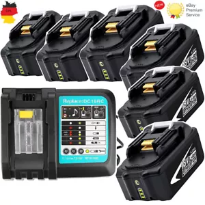 Batería de repuesto 4.0Ah BL1840B 18V iones de litio para cargador Makita BL1850B 197265-4 DC18RC DC18 - Imagen 1 de 16