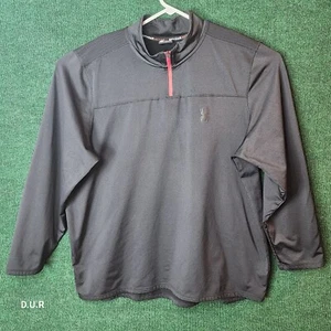 Chaqueta Spyder Active Para Hombre XL Negra 1/4 Cremallera Elastizada Spandex Deportes Atléticos - Imagen 1 de 9
