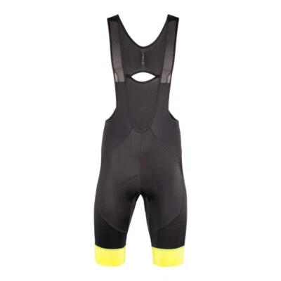 Nalini NEW COLOR Summer Cycling Bib Shorts : BLACK/YELLOW - Image 1 of 3