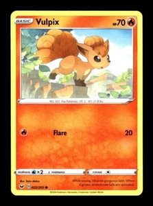 Pokemon Sword & Shield Base Set VULPIX 022/202 - Picture 1 of 1
