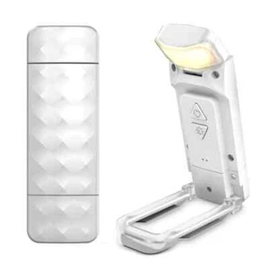 Lámpara de lectura LED con clip para luz de libro recargable USB blanca y 5 LED brillantes - Imagen 1 de 6