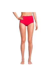 NWT Lands' End Women Tummy Ctrl Hi-Waist Swim Brief Strawberry Size 12 $65 5C232 - Picture 1 of 4