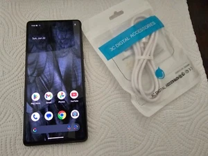 Google Pixel 7 - 128GB - Obsidian (Unlocked) - Excellent Condition - Afbeelding 1 van 9