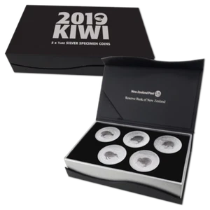 New Zealand - 2019 - Silver Specimen Coin Set - Kiwis - Bild 1 von 2