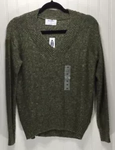 Neu Old Navy lässiger Strickpullover Damen Größe XS grün V-Ausschnitt - Bild 1 von 6