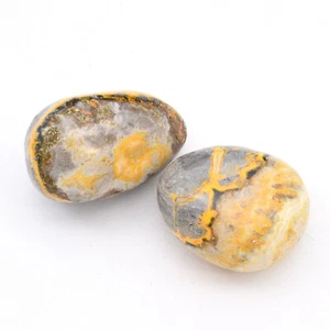 Bumblebee Jasper 2x Tumbled Stones 25x35mm - Picture 1 of 2