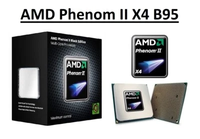 AMD Phenom II X4 B95 Quad Core Processor 3.0 GHz, Socket AM2+/AM3, 95W CPU - Image 1 of 4