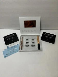 New! MoxieLash Natural Kit 3 Pair Reusable Magnetic False Lashes + 60 Swabs! - Picture 1 of 6