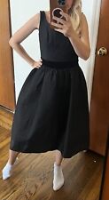 Prada Black A-line Dress Embroidery Detail Size 40