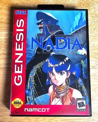 Nadia The Secret of Blue Water - RPG Game & Case For Sega Mega Drive Genesis - Image 1 of 4