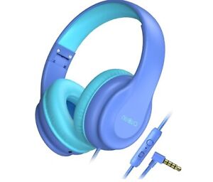 Kids Headphones with Microphone for School K15 Wired Headphones Share Port 85dB/