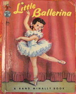 1st Edition Little Ballerina Rand McNally Tip Top Elf Book Vintage 1958 - Bild 1 von 6