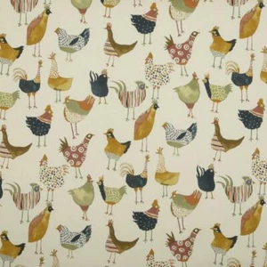 Multi-Coloured Hen Oilcloth Wipe Clean Tablecloth Cover - Round Rectangle Square - Picture 1 of 4