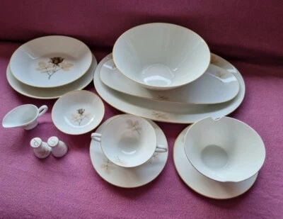 Komplettes Eßgeschirr "Schattenrose" - Bild 1 von 4