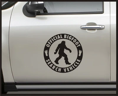 Official Bigfoot Search Vehicle Vinyl Sticker Door Decal Sasquatch car truck 4x4 - Image 1 of 4