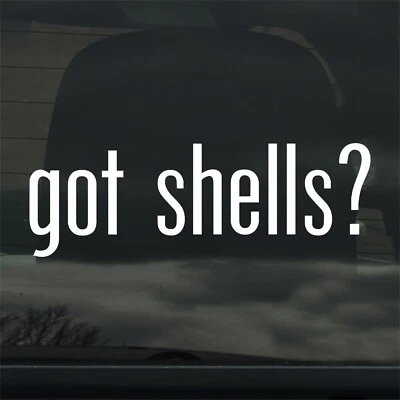 ¿Tienes carcasas? Calcomanía adhesiva de vinilo personalizada Sea Shell Beach Ocean Clam Foto 1 de 3