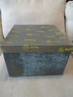 Antique Early 1900s Marshall Field & Co. Large Gift Box Dark Green Cardboard