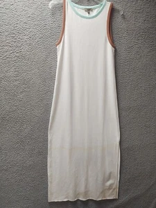 Lilla P Bodycon Maxi Dress Womens Small White Beige Tie Dye Sleeveless NWT - Picture 1 of 8