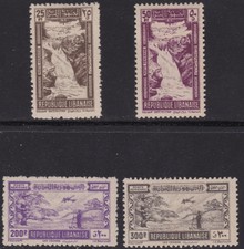 1945 GRAND LIBAN - Yv. PA 97/100 serie di 4 val. MLH/*