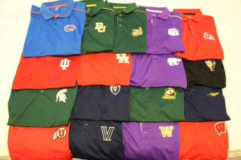 NWT Men's NCAA J.America S/S Performance Polo Shirt Multiple Teams & Sizes! Cover