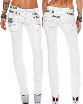 Cipo & Baxx Sexy Damen Jeans Hose Hüftjeans Skinny Slim Fit Stretch Röhre Design