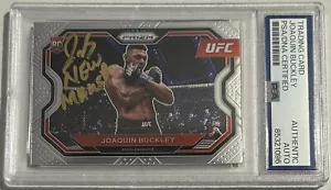 Joaquin Buckley Signed Auto 2021 Prizm UFC Rookie Card PSA/DNA Slabbed - Picture 1 of 2