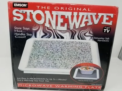 Emson The Original Stonewave Microwave Warming Plate New In The Box - Image 1 of 4