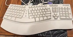 Microsoft Natural Keyboard Elite X03-51764 Ergonomic Wired Keyboard White - Picture 1 of 9