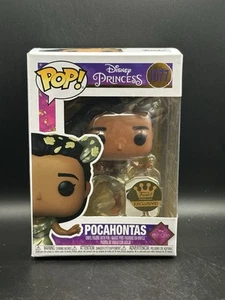 Funko Pop Disney Pocahontas Funko Shop EXCLUSIVE #1077 With Pin and Protector - Picture 1 of 10