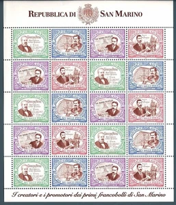 SAN MARINO 1997 Primo francobollo di San Marino MF MNH** - Bild 1 von 1