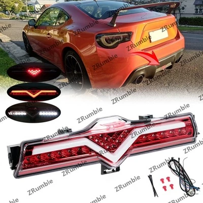 Red LED Reverse Fog Lights For Toyota FT86 GT GTS Subaru BRZ ZN6 Brake light - Image 1 of 4