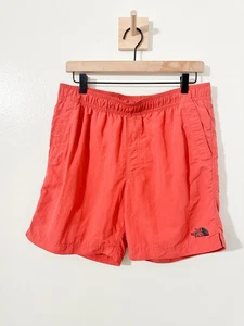 The North Face Board Shorts Para Hombre Mediano Adulto Naranja Traje de Baño Forrado Verano - Imagen 1 de 4