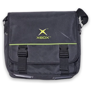 Official Xbox Black Messenger Bag with Green Logo and Buckle Closures - Picture 1 of 1