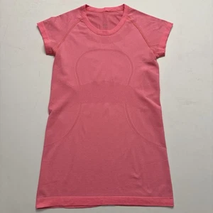 Lululemon Shirt Damen Größe 6 Pink Swiftly Tech Kurzarm nahtlos sportlich - Bild 1 von 10