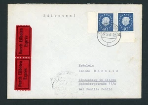 Federación Michel número 305 heno franqueo múltiple 2x borde de arco marca 1961 - Imagen 1 de 2